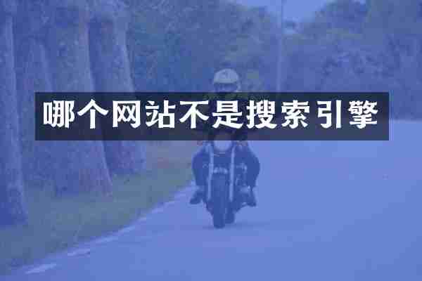 哪个网站不是搜索引擎