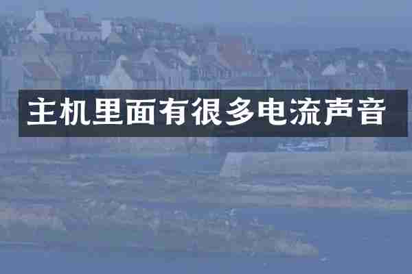 主机里面有很多电流声音