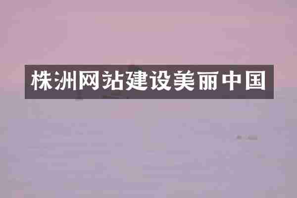 株洲网站建设美丽中国