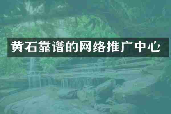 黄石靠谱的网络推广中心