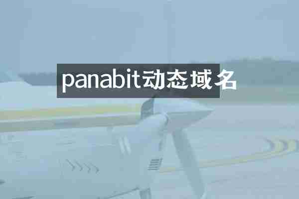 panabit动态域名