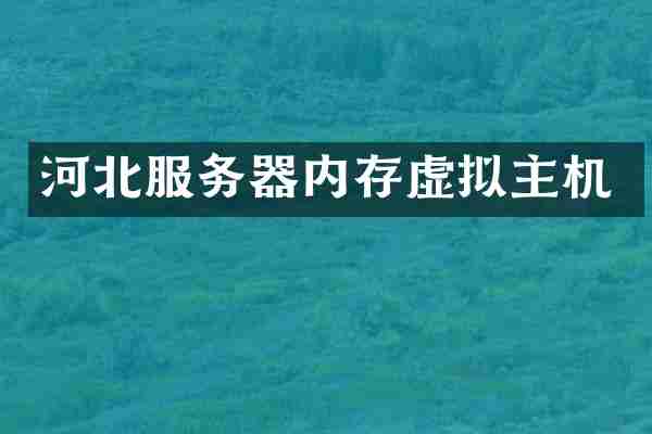 河北服务器内存虚拟主机