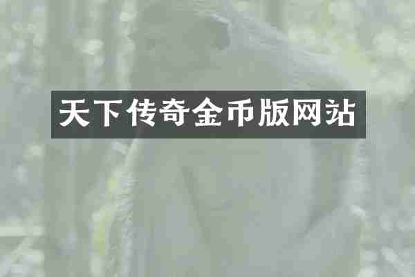 天下传奇金币版网站