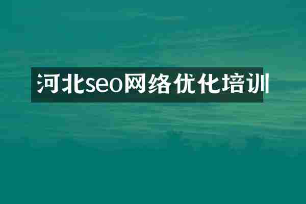 河北seo网络优化培训