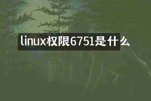 linux权限6751是什么