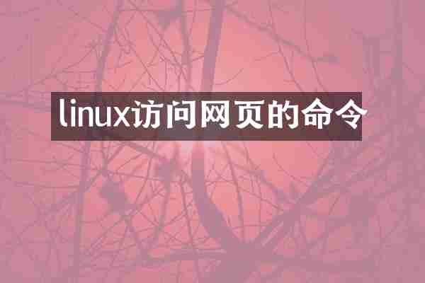linux访问网页的命令