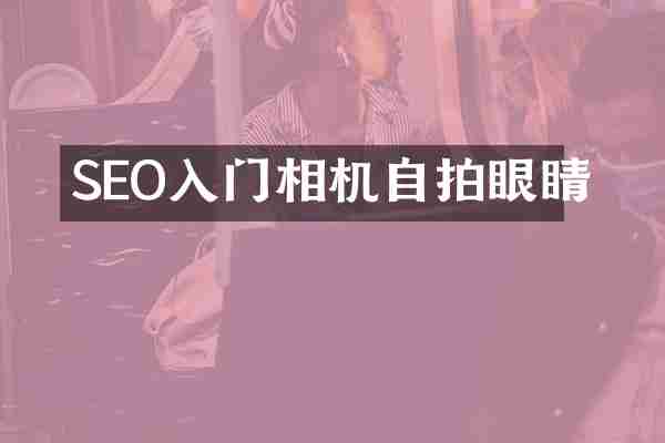 SEO入门相机自拍眼睛