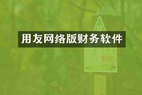 用友网络版财务软件