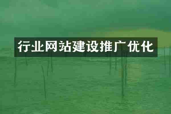行业网站建设推广优化