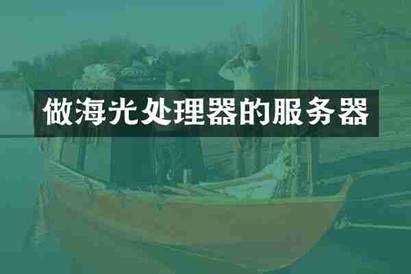 做海光处理器的服务器
