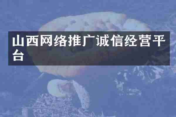 山西网络推广诚信经营平台