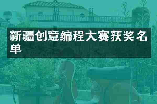 新疆创意编程大赛获奖名单