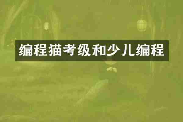 编程猫考级和少儿编程
