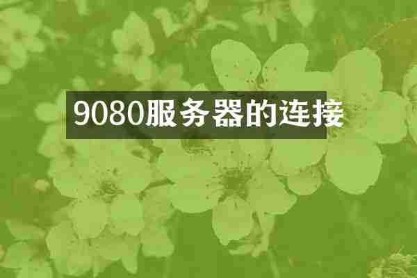 9080服务器的连接