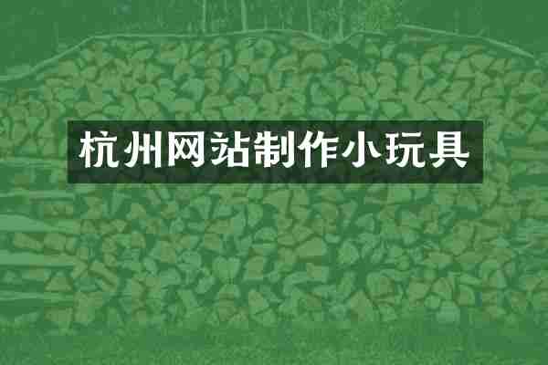 杭州网站制作小玩具