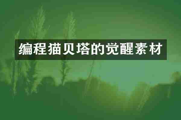 编程猫贝塔的觉醒素材