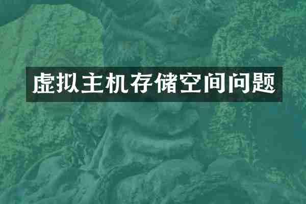 虚拟主机存储空间问题