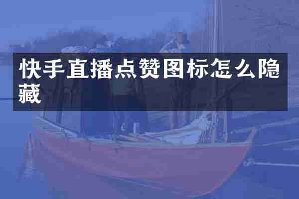 快手直播点赞图标怎么隐藏