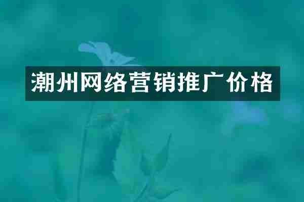 潮州网络营销推广价格