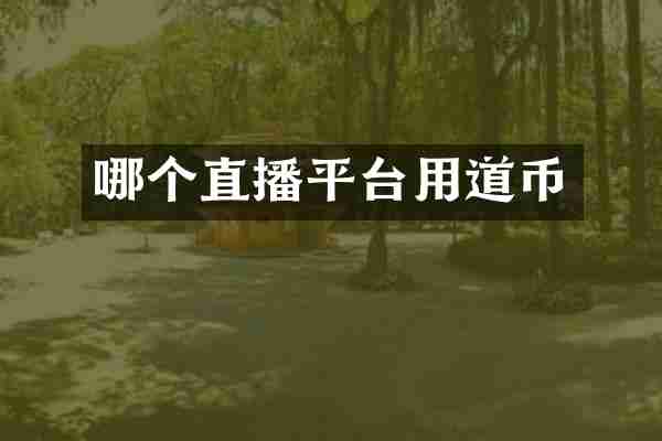 哪个直播平台用道币
