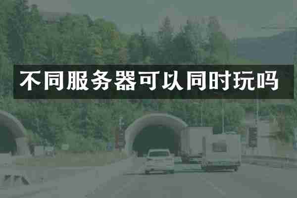 不同服务器可以同时玩吗