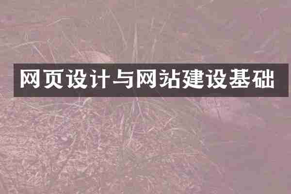网页设计与网站建设基础