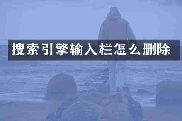 搜索引擎输入栏怎么删除