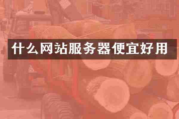 什么网站服务器便宜好用