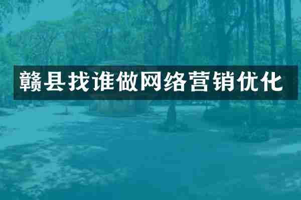 赣县找谁做网络营销优化
