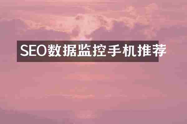 SEO数据监控手机推荐