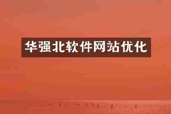 华强北软件网站优化