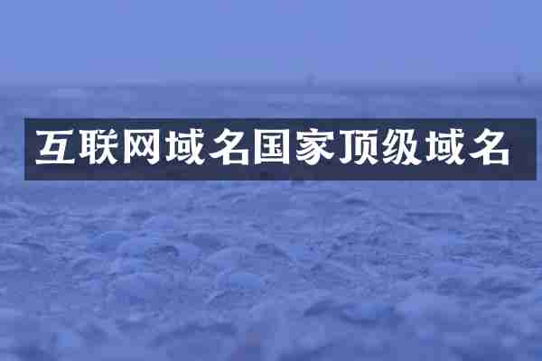 互联网域名国家顶级域名