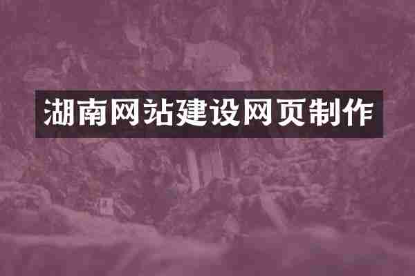 湖南网站建设网页制作