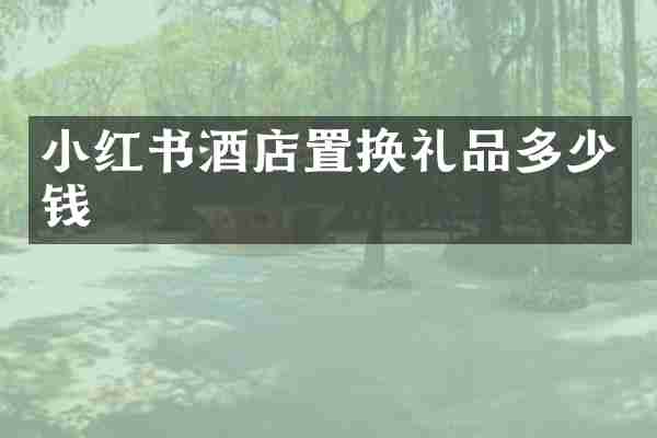 小红书酒店置换礼品多少钱
