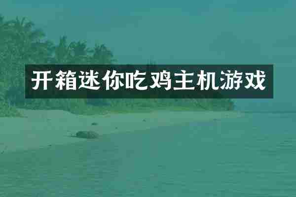 开箱迷你吃鸡主机游戏
