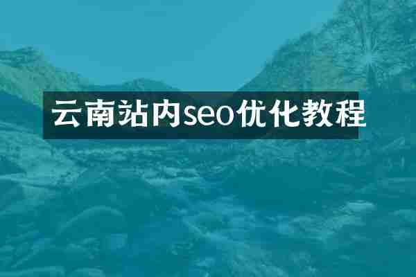 云南站内seo优化教程