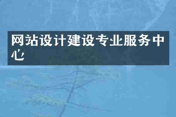 网站设计建设专业服务中心