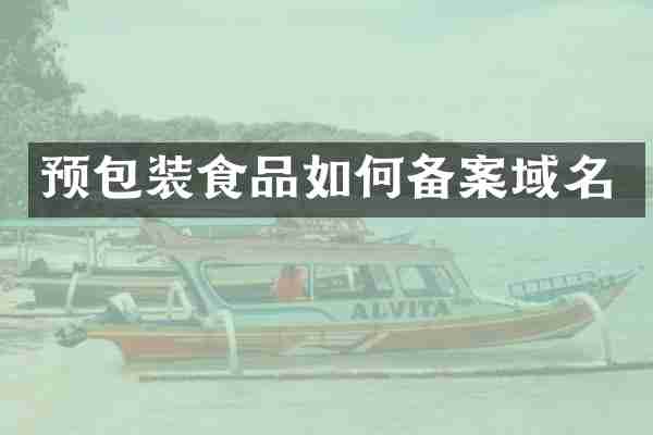 预包装食品如何备案域名