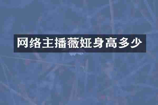 网络主播薇娅身高多少