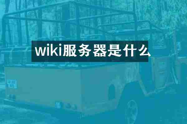 wiki服务器是什么