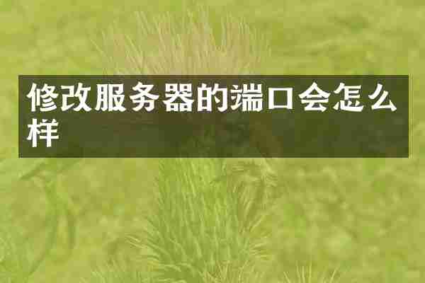 修改服务器的端口会怎么样