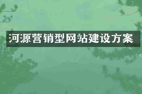 河源营销型网站建设方案