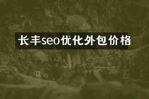 长丰seo优化外包价格