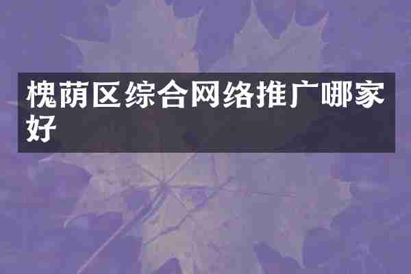 槐荫区综合网络推广哪家好