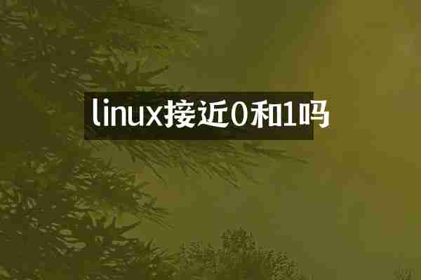 linux接近0和1吗