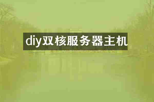 diy双核服务器主机