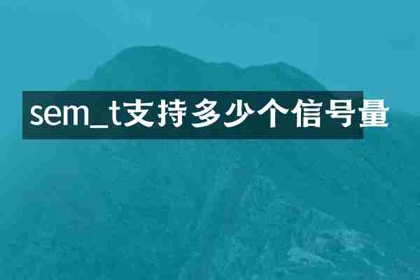 sem_t支持多少个信号量