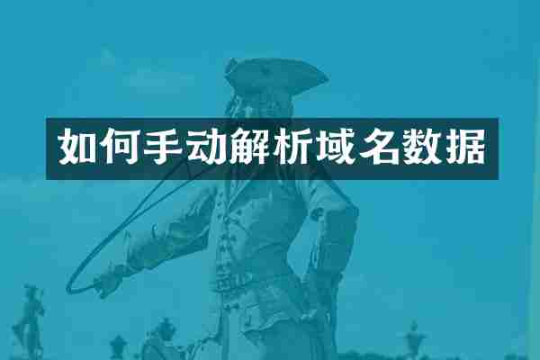 如何手动解析域名数据