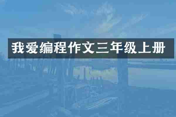 我爱编程作文三年级上册