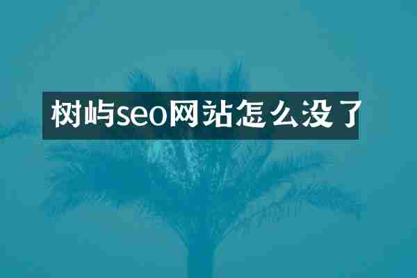 树屿seo网站怎么没了
